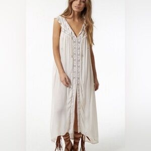 Spell and the gypsy Isla bay kaftan dress large white